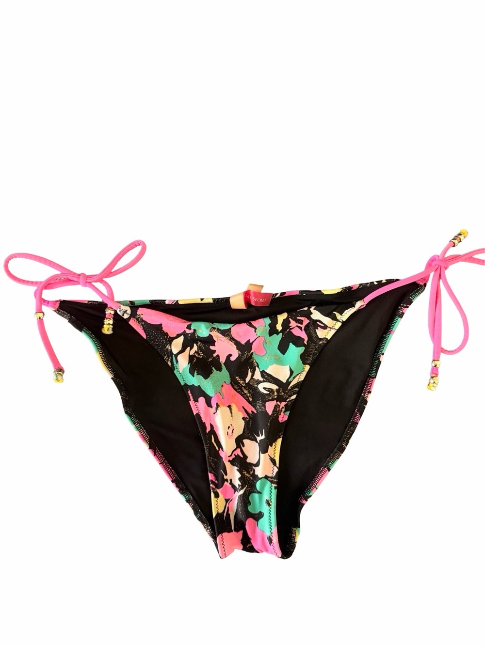 Y2K Swim bikini bottom , Barbiecore, Tropical Floral